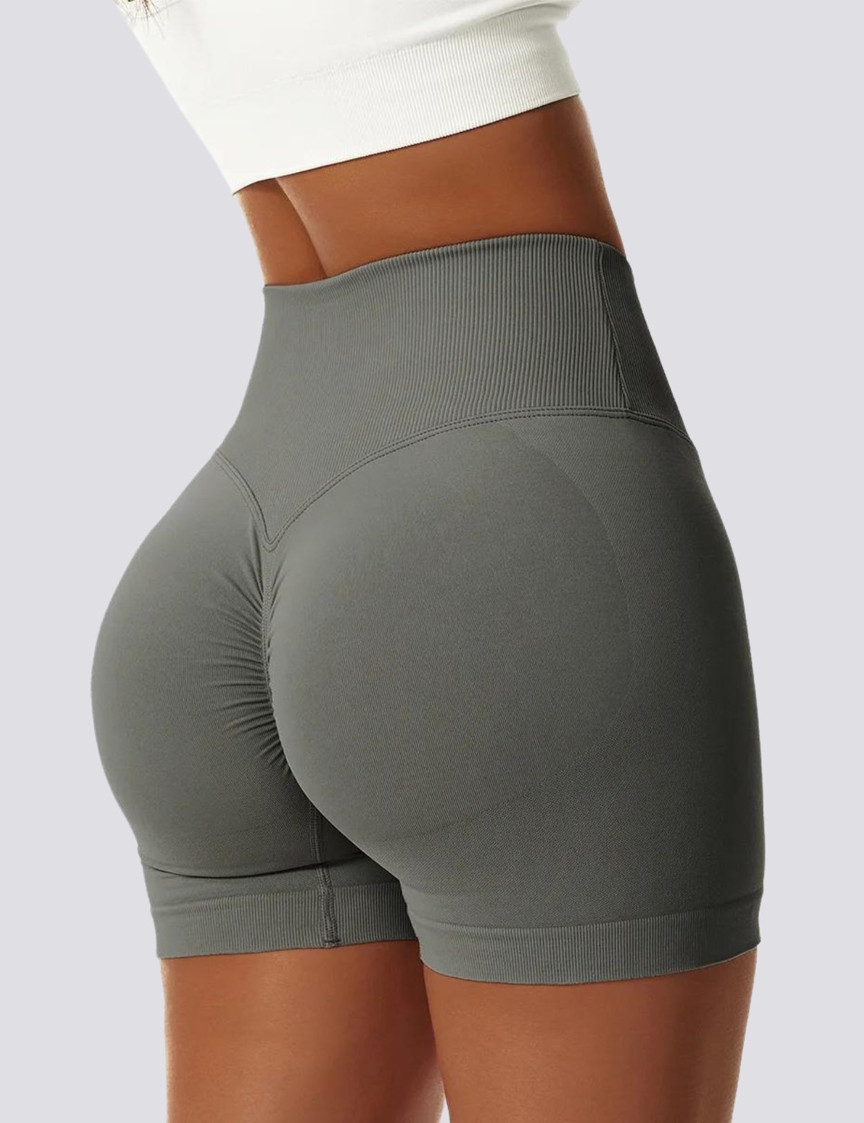 CONTOUR BOOTY SHORTS - GREY