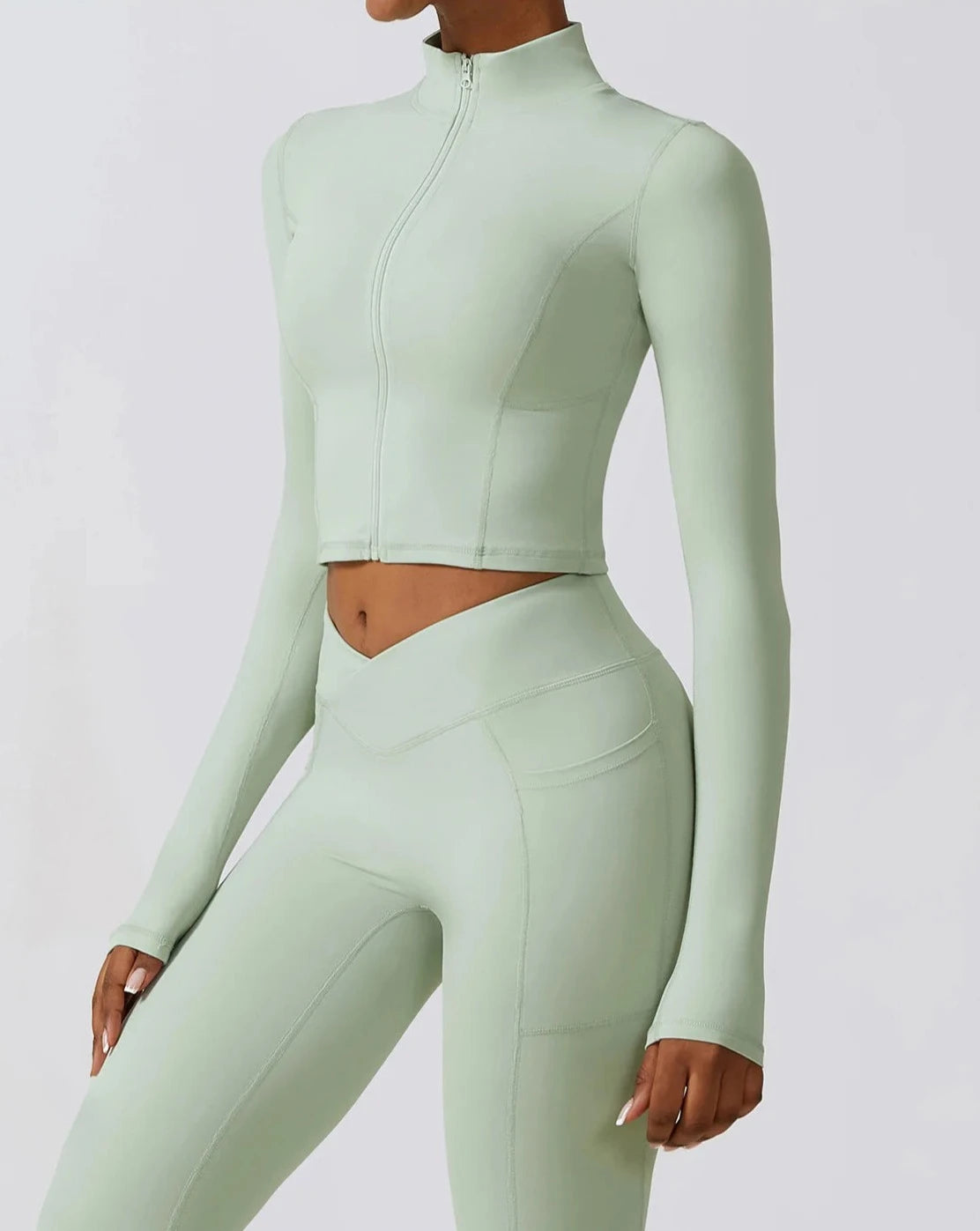 FITTED CONTOUR SPORTS JACKET - SAGE