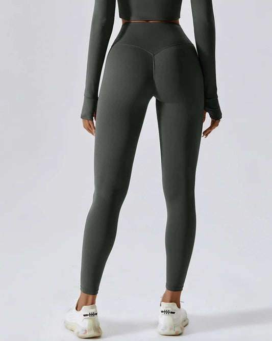 THE IRIS HIGH WAIST LEGGINGS - GREY