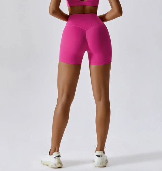 THE IRIS HIGH WAIST SHORTS - PINK