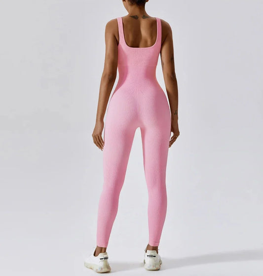 SEAMLESS JUMPSUIT - PINK