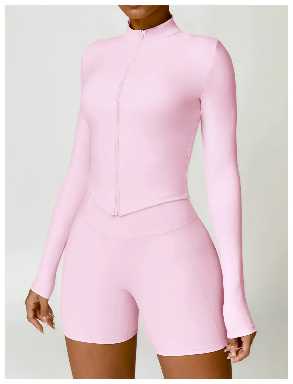 SHAPE ENHANCING LONG SLEEVE JACKET - PINK