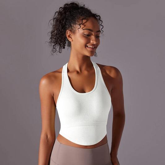 SEAMLESS CUT OUT TANK TOP - WHITE