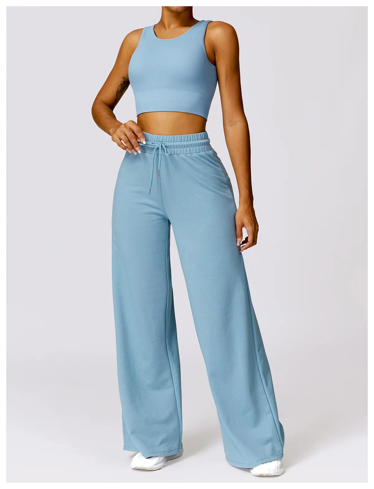 BAGGY YOGA SET - BLUE