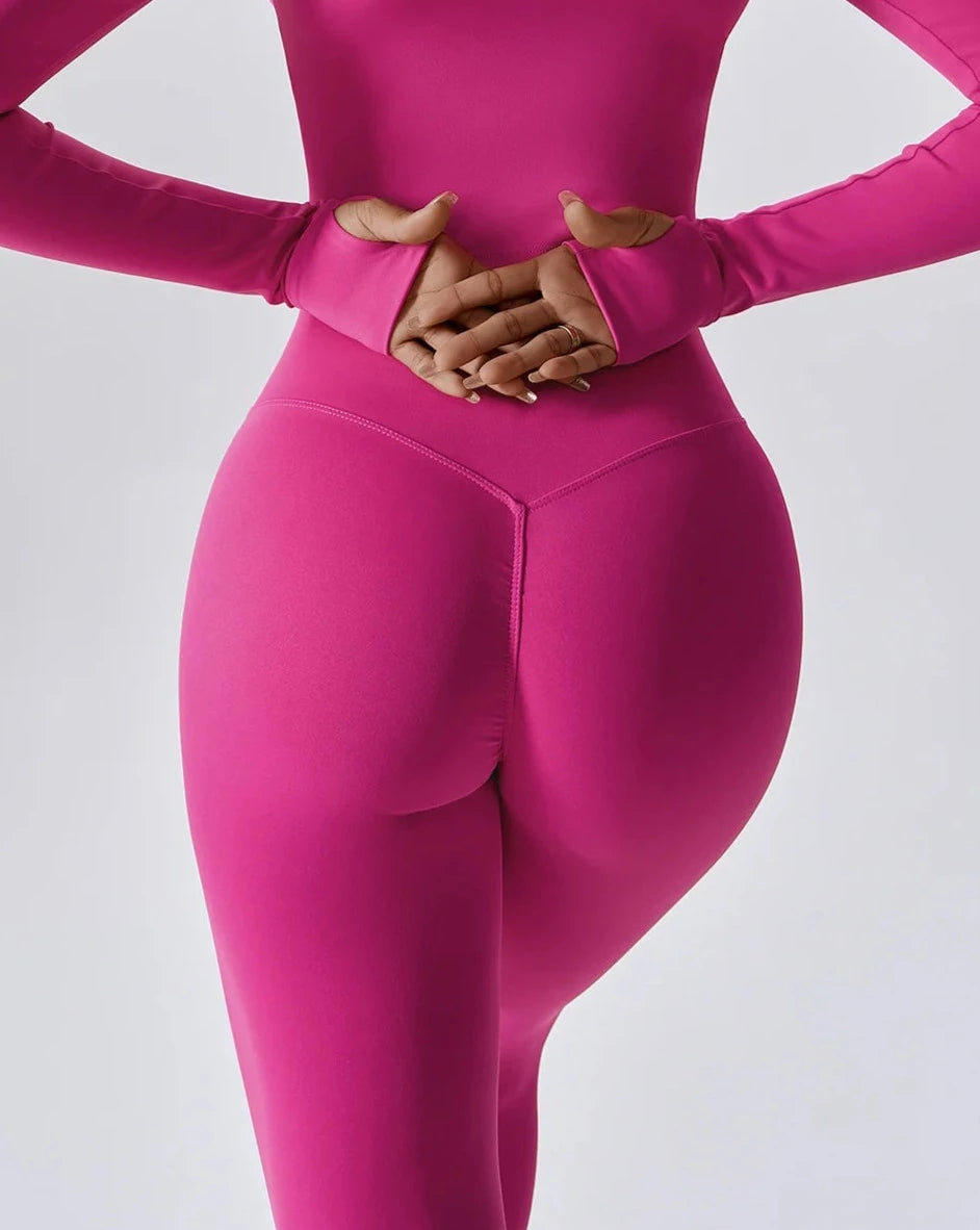 THE IRIS HIGH WAIST LEGGINGS - PINK