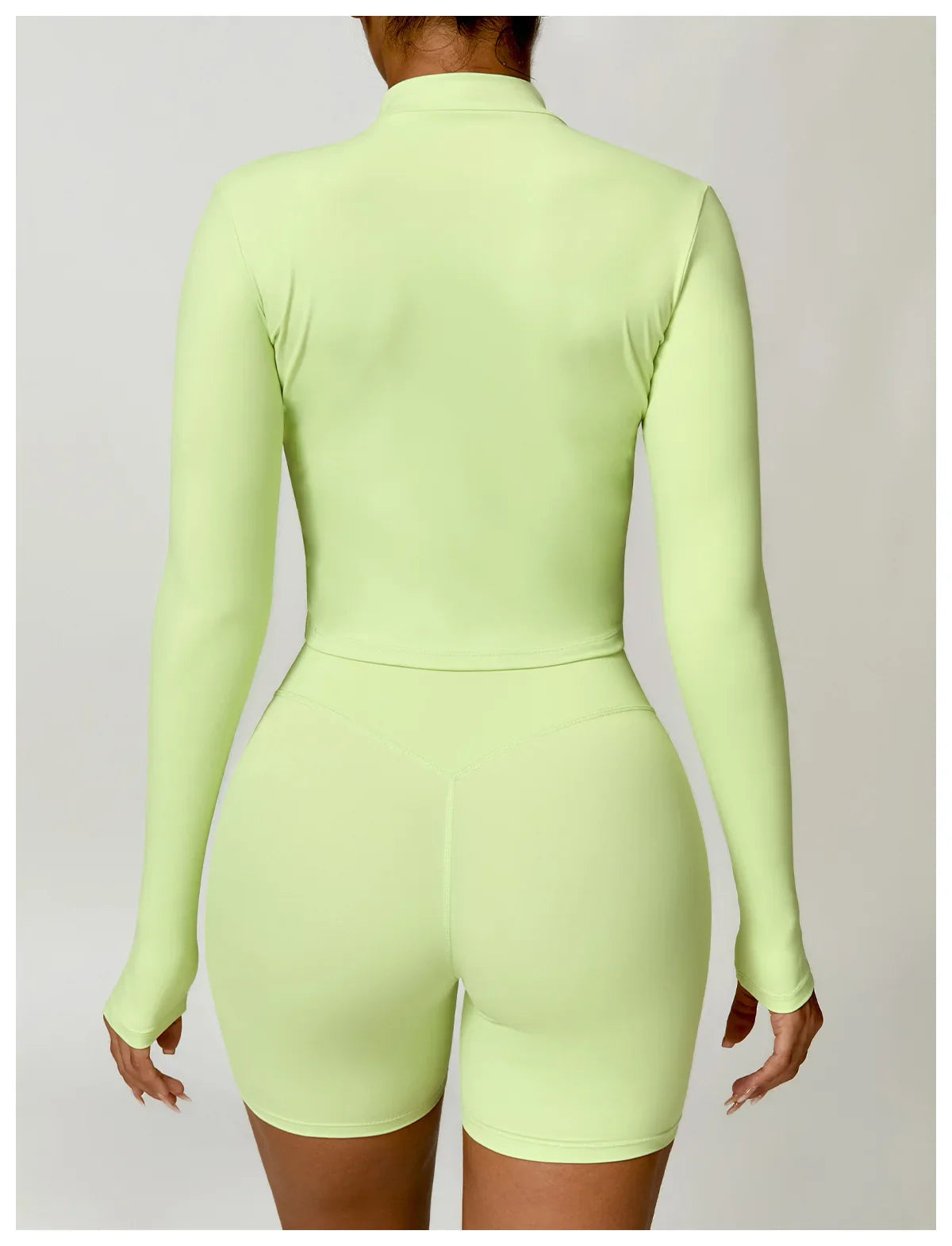 SHAPE ENHANCING LONG SLEEVE JACKET - LIME