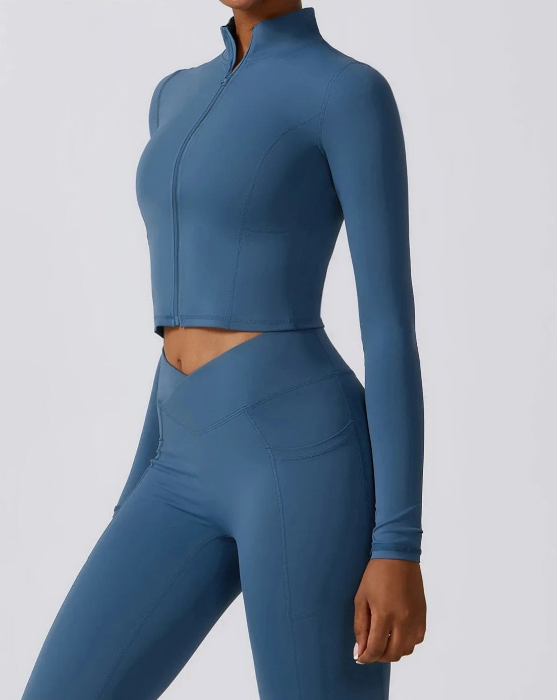 FITTED CONTOUR SPORTS JACKET - NAVY
